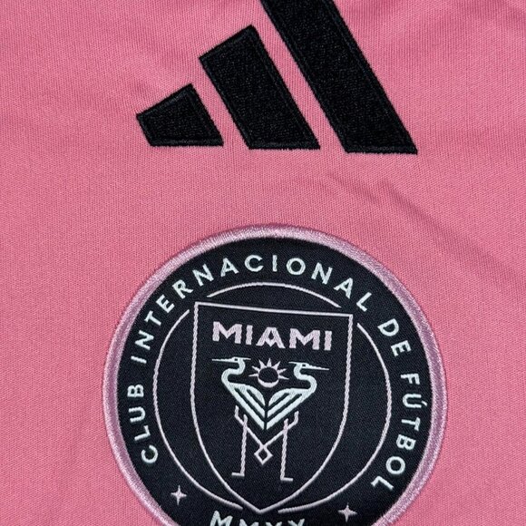 Adidas Inter-Miami CF Lionel Messi #10 Black Pink 2024/25 HOME UNISEX JERSEY - Picture 7 of 10